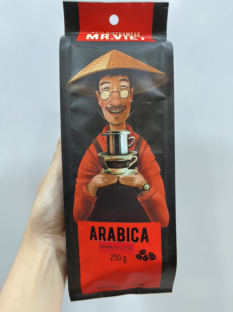 Mr Viet Arabica roasted bean coffee 250g