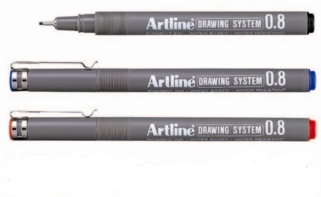 Bút vẽ kỹ thuật Artline EK-238 Drawing System Pen, nét 0.8mm