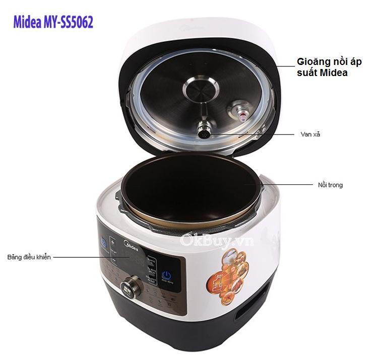 Gioăng nồi áp suất điện Midea 22cm / 24 cm lắp lẫn các model