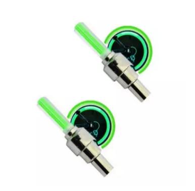 [HCM]Bộ 2 Đèn LED gắn van đổi màu cho xe đạpxe máy TI131 (Xanh lá)