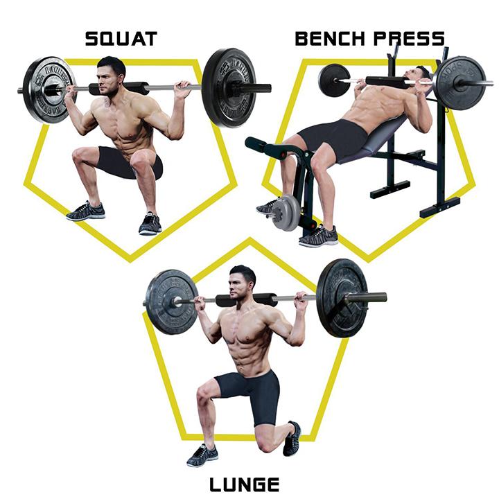 Đệm mút lót hổ trợ gánh tạ tập squat JS407