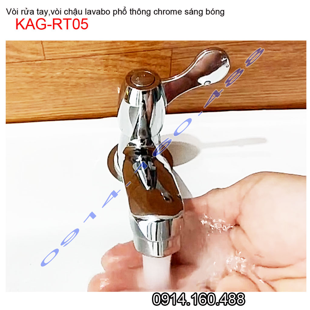 [HCM]Vòi lavabo lạnh KAG-RT05, vòi chậu rửa mặt thân nhỏ tay gạt giá sỉ nước mạnh sử dụng tốt