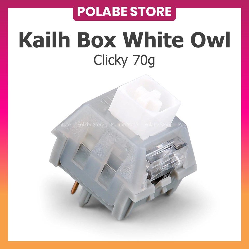 Công tắc Kailh Box White clicky switch bàn phím cơ Click Bar Kailh switch - Polabe Store