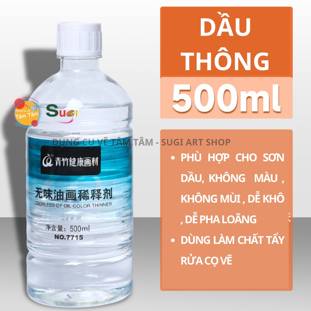 Dầu thông , dầu lanh cho sơn dầu Không mùi, mùi lavender