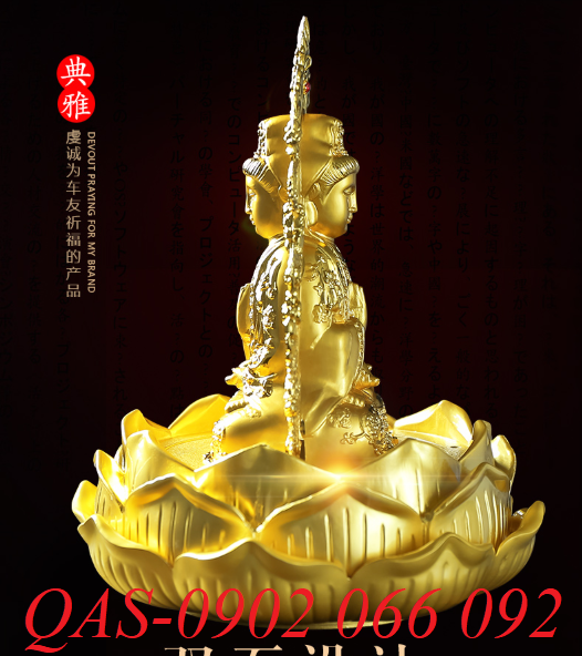 Tượng phật bà quan âm nước hoa ô tô tượng mật tông đồ thờ cúng