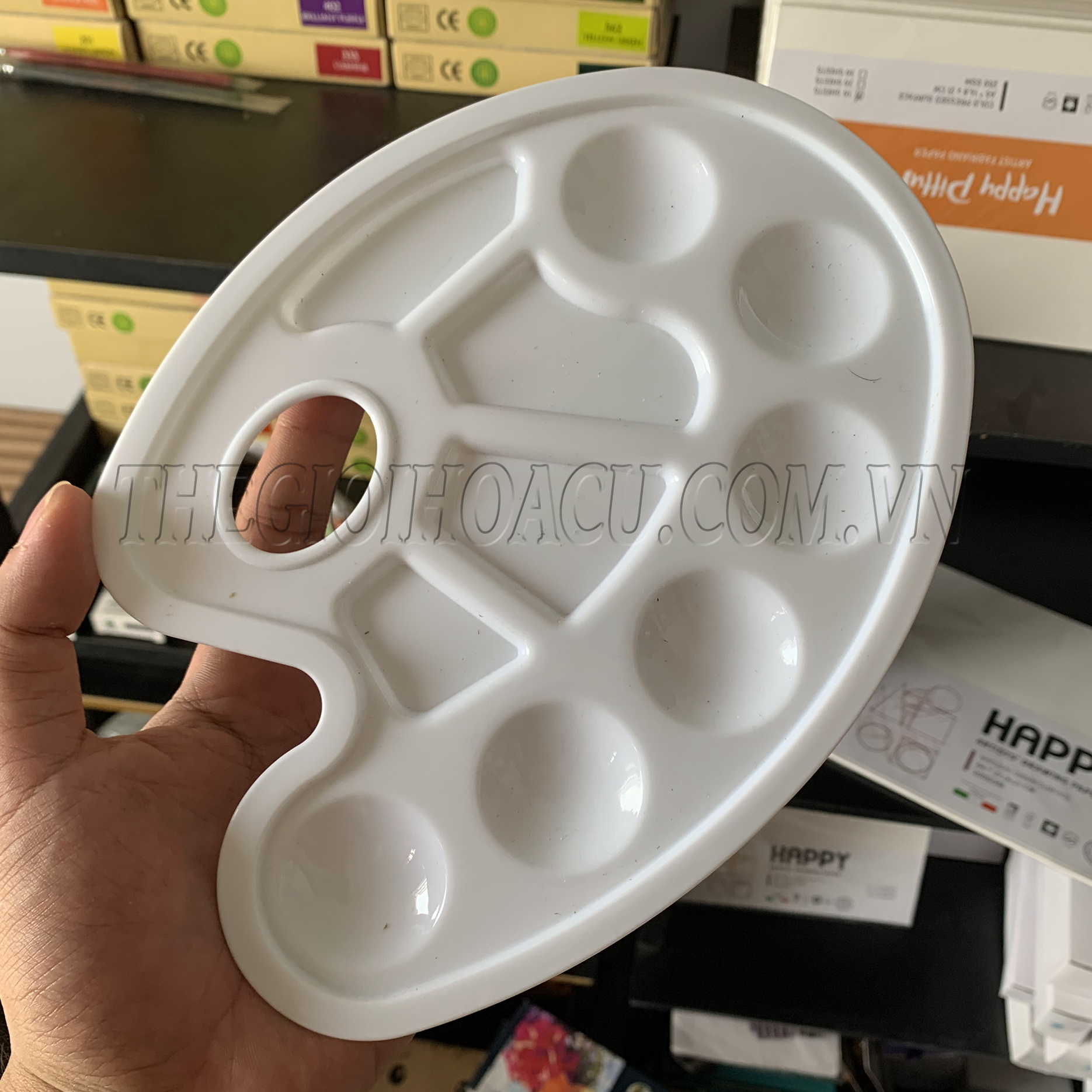 [HCM]Khay Bảng pha màu Nhựa (Palette)