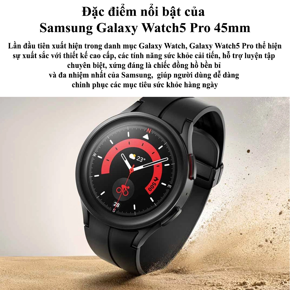[Tặng cường lực] Đồng hồ thông minh Samsung Galaxy Watch 5 Pro