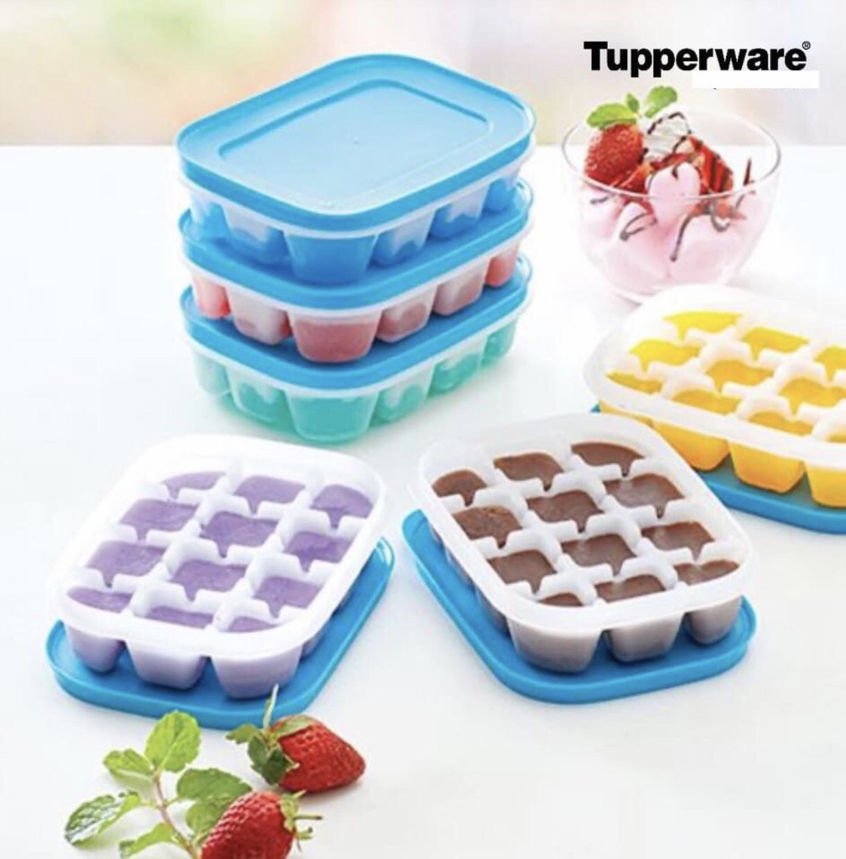 Bộ 2 khay đá Tupperware