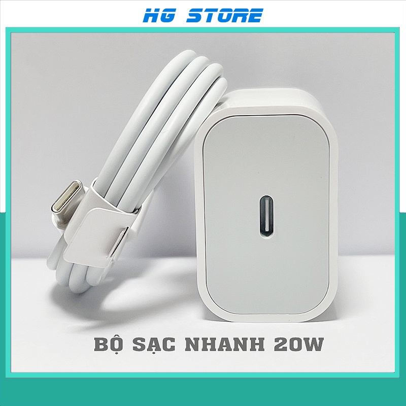 Bộ củ cáp sạc nhanh pd 20w dùng cho máy 7 15. ip