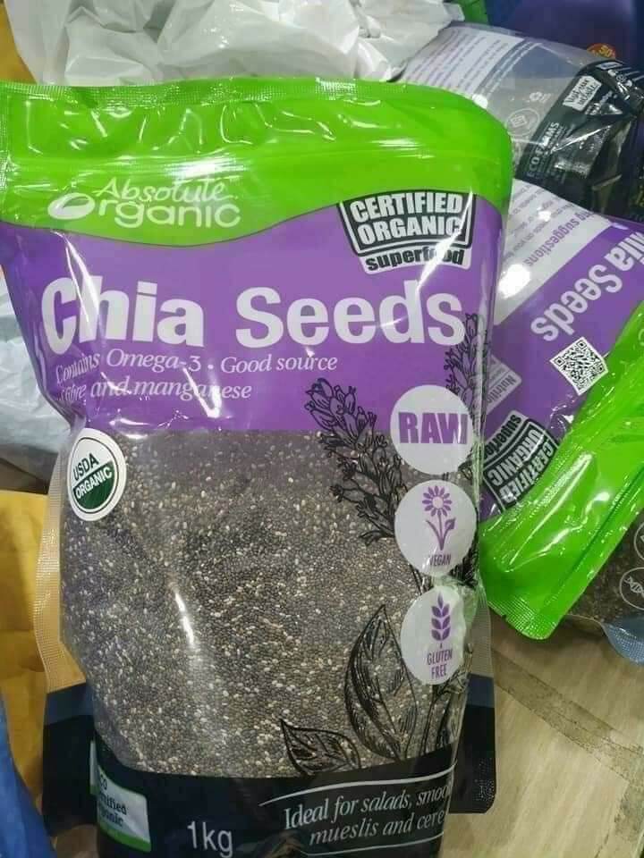 [HCM] Hạt Chia Úc 1kí - 1Kg Hạt chia Úc tím Organic