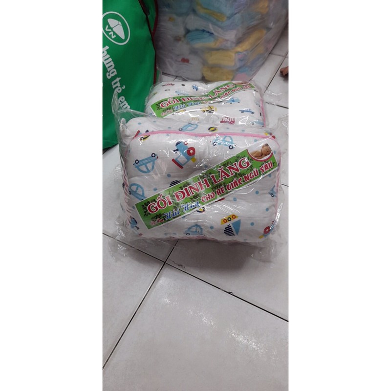 [HCM]Bộ gối đinh lăng sợi tre cho bé