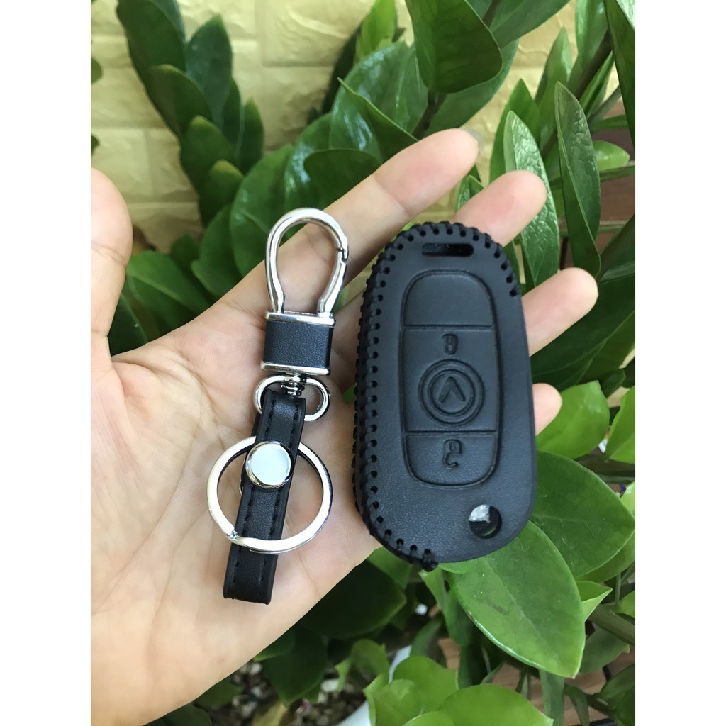 Bao da chìa khóa xe Vinfast Fadil chỉ đỏ