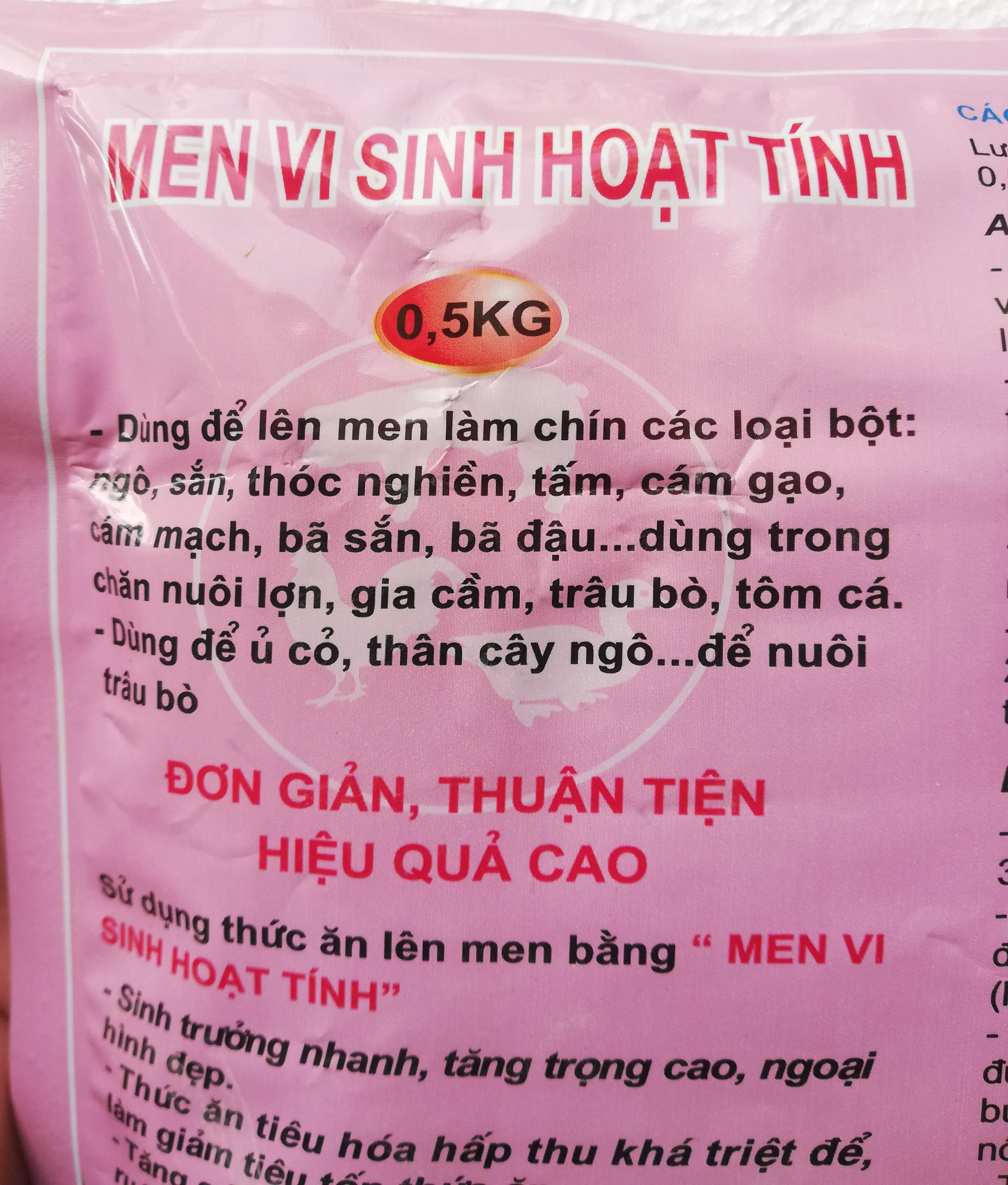 2 gói Men ủ vi sinh hoạt tính 500g
