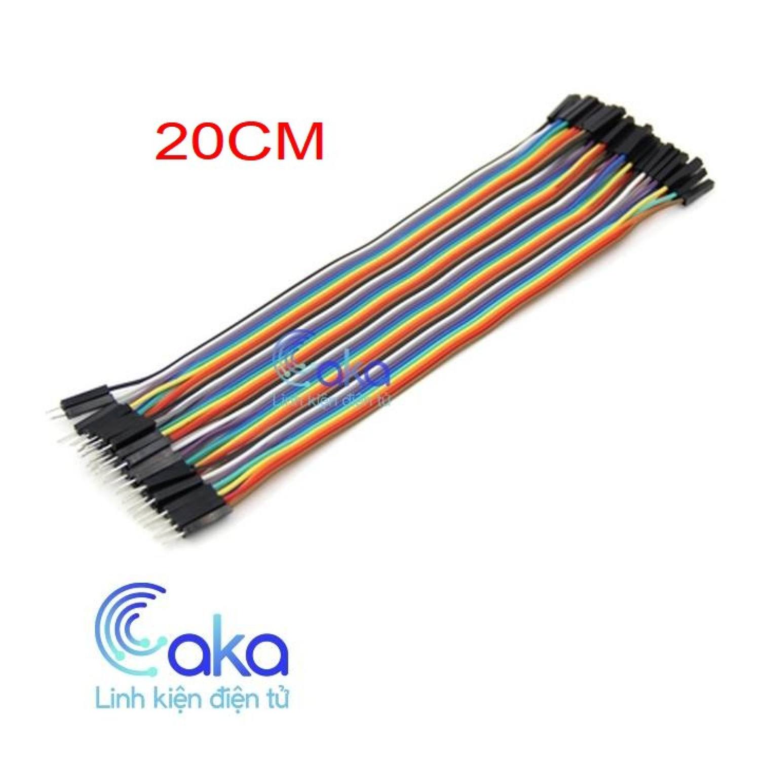 Dây cắm test board 20cm đực đực, cái cái, đực cái tệp 40 sợi
