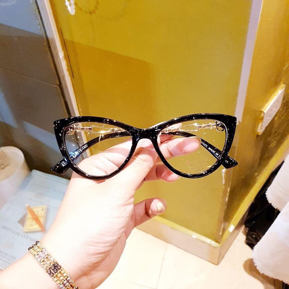 [HCM][ ẢNH THẬT+ SALE SOCK] KÍNH THỜI TRANG KÍNH GIẢ CẬN DÁNG MẮT MÈO CỰC TREND