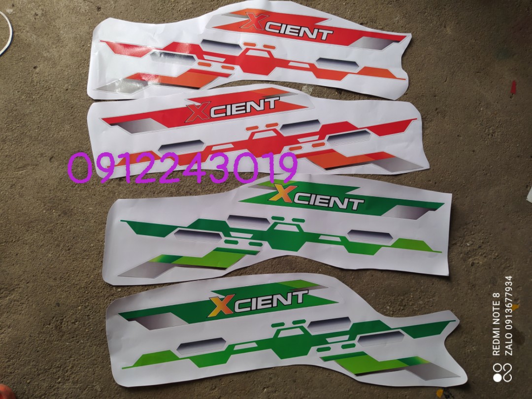 Tem XCIENT, tem decal xe tải (sl 2 tem dán 2 bên cửa)