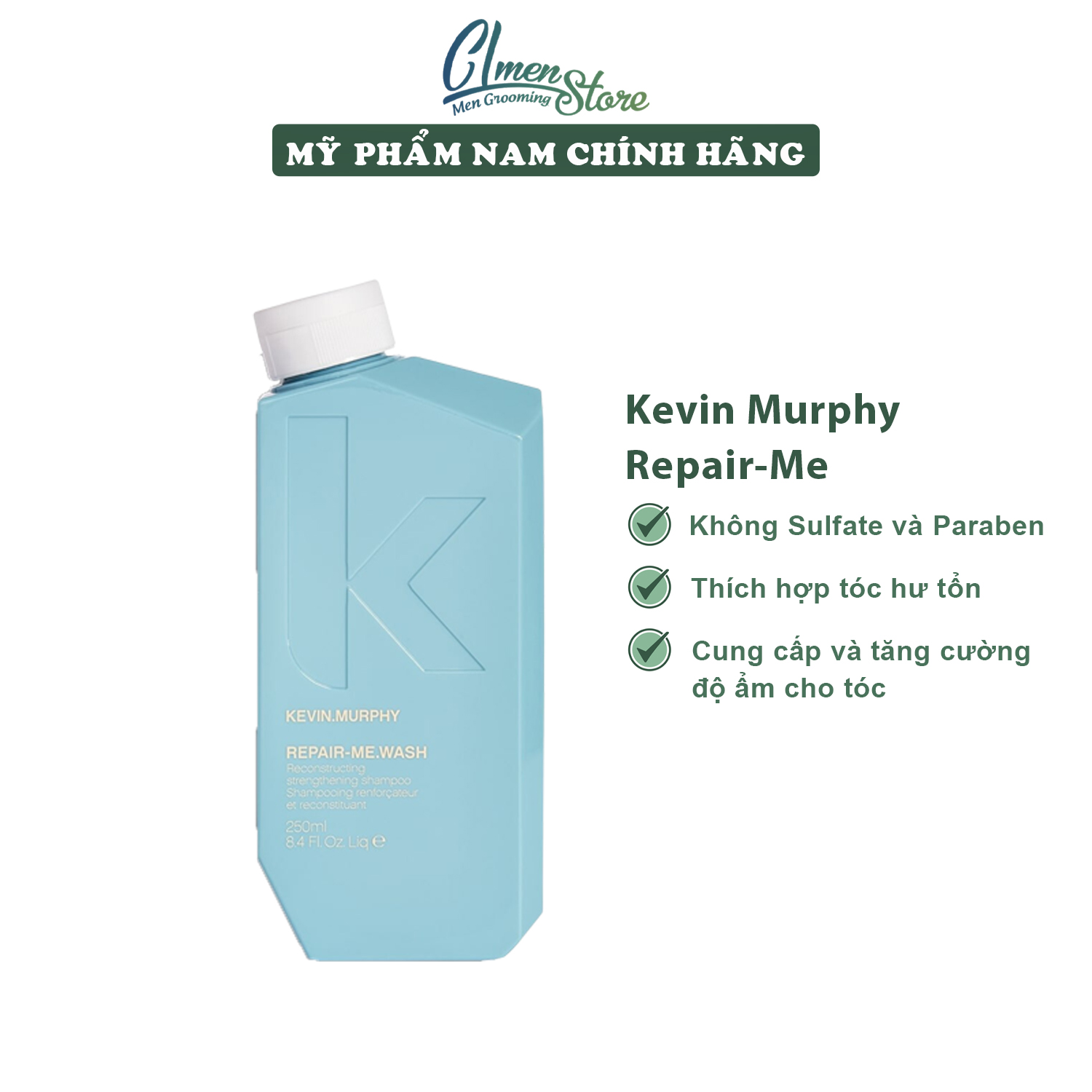 Bộ dầu gội và dầu xả kevin murphy 250ml - 1000ml | dầu gội suôn mượt, dưỡng ẩm và phục hồi tóc