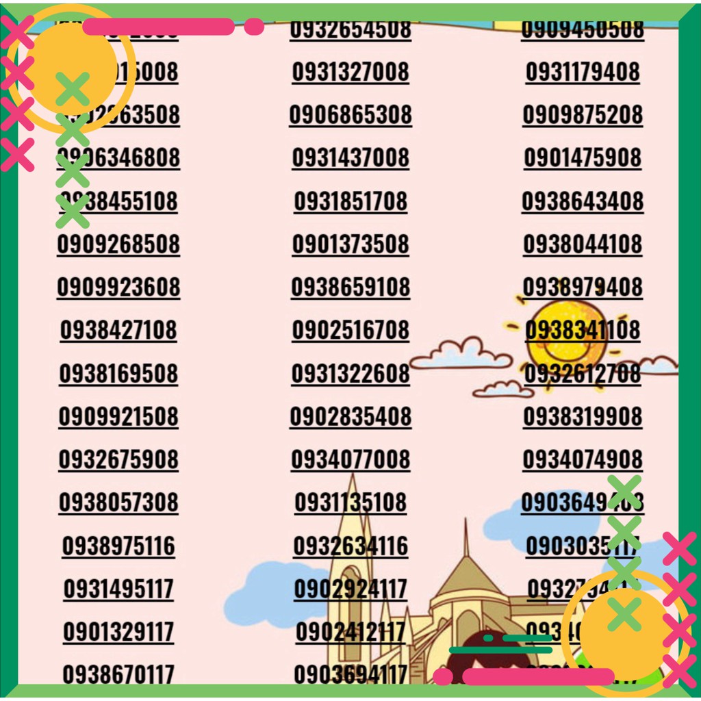 [HCM]Sim số đẹp mobi