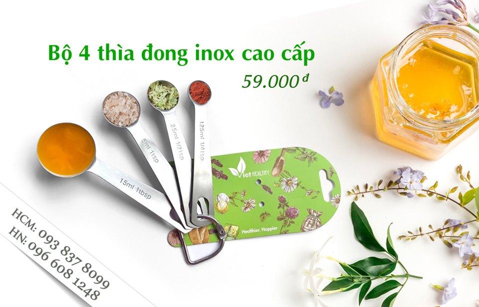 Bộ 4 thìa đong inox cao cấp