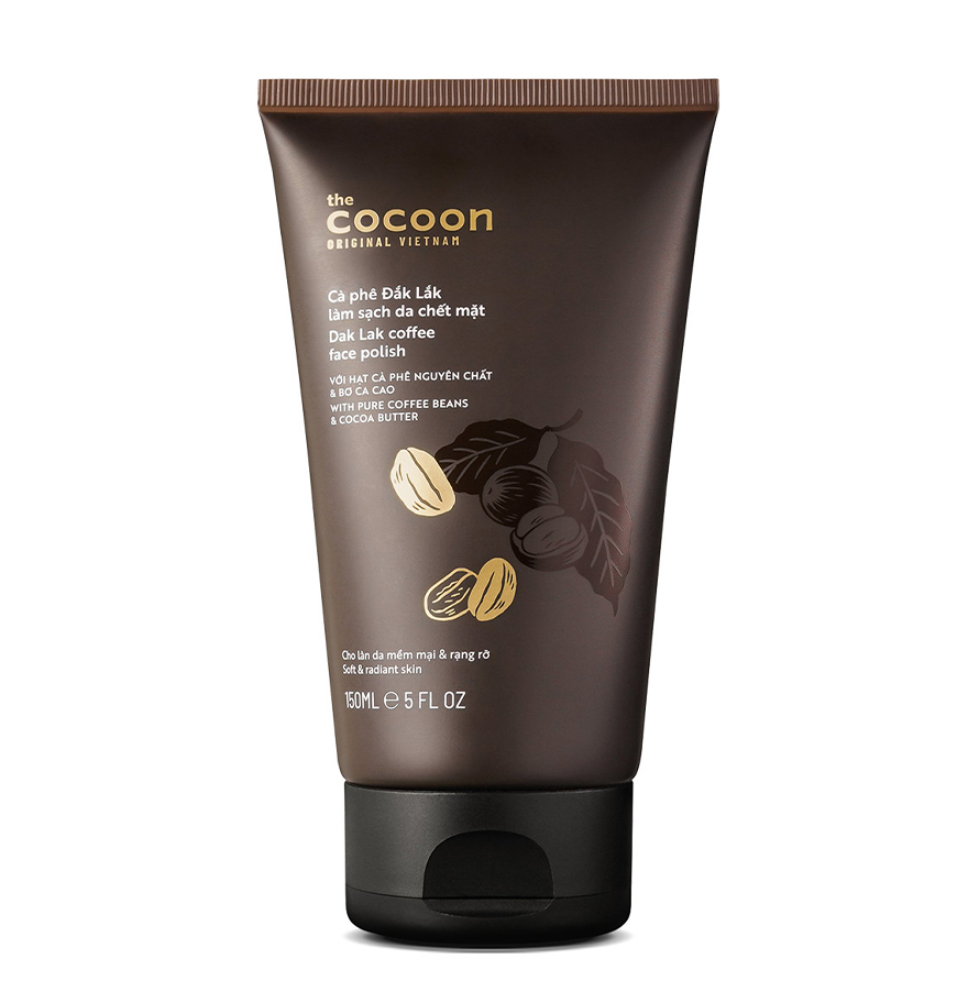 Tẩy da chết mặt cà phê Đắk Lắk Cocoon cho làn da mềm mại & rạng rỡ 150ml