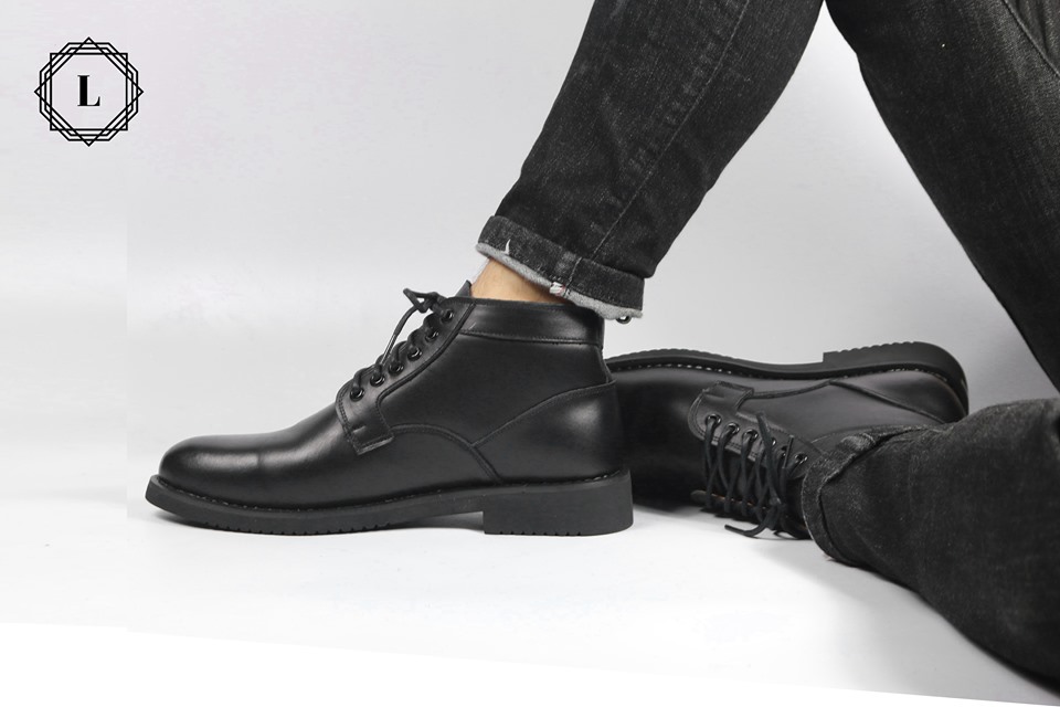 Giày Đốc cổ lửng da bò công sở Đốc.588 lửng Lucas Shoes