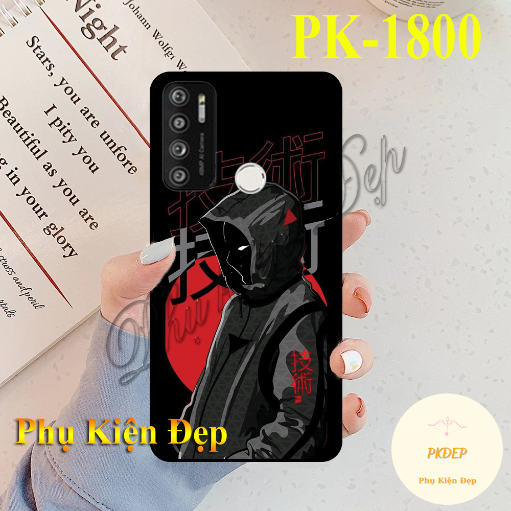 Ốp lưng Vsmart Live 4 - Ốp dẻo đen in hình Random