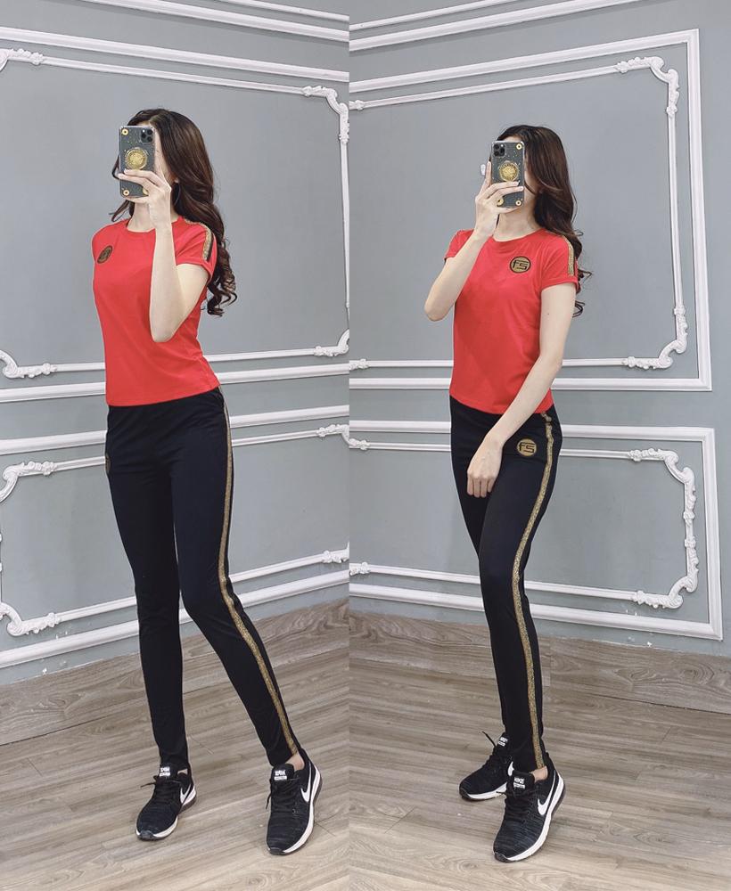 Bộ đồ thể thao thêu logo f5