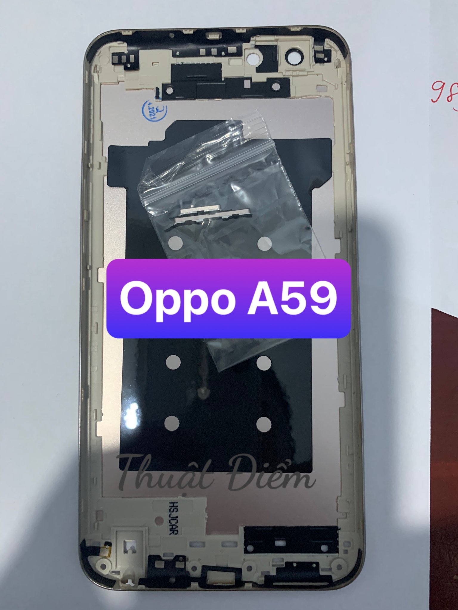 lưng vỏ oppo A59 / F1s kèm khay sim
