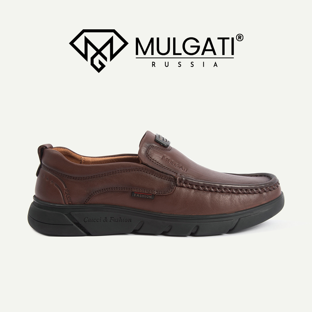 Giày da nam MULGATI Basic Driving đế cao su - 21307