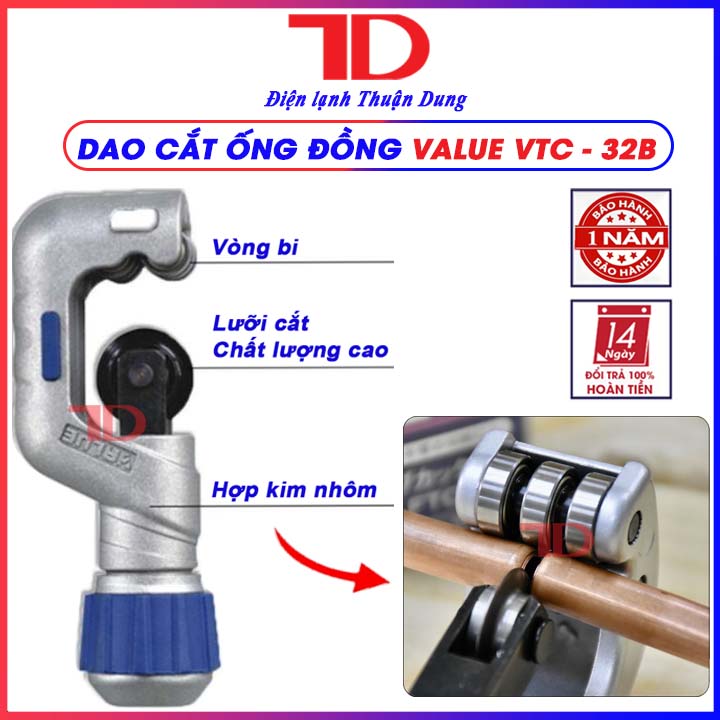 Dao cắt ống đồng VALUE VTC 32B