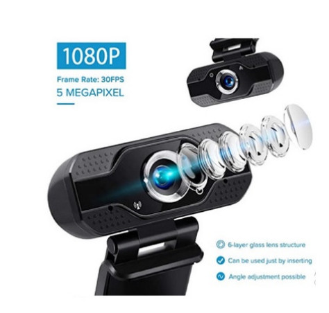 Webcam giá rẻ V8 FullHD 1080p có Mic rõ nét