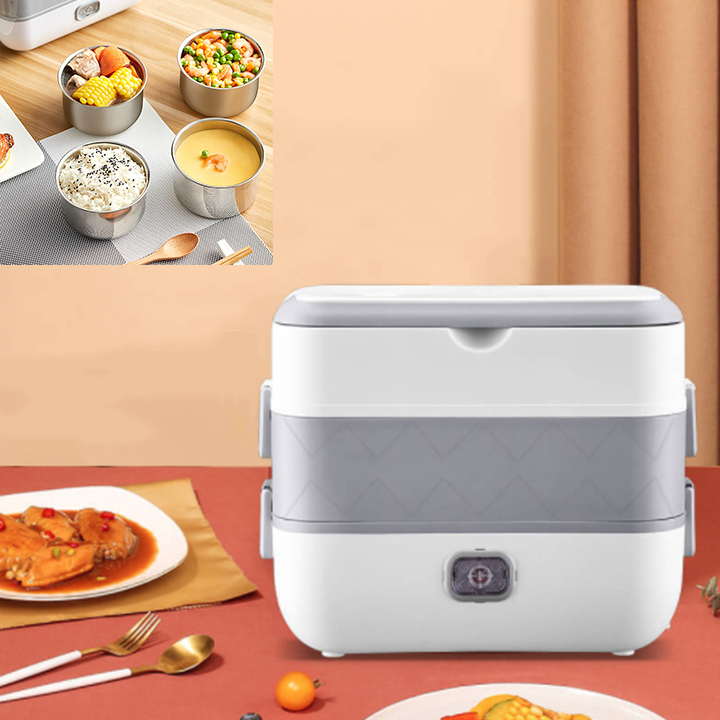 HỘP CƠM INOX 2 TẦNG 4 NGĂN