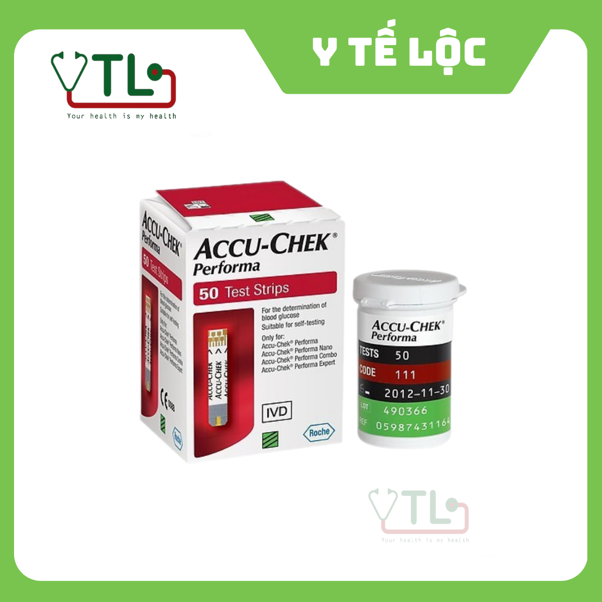 Que Thử Đường Huyết Accu Chek Performa