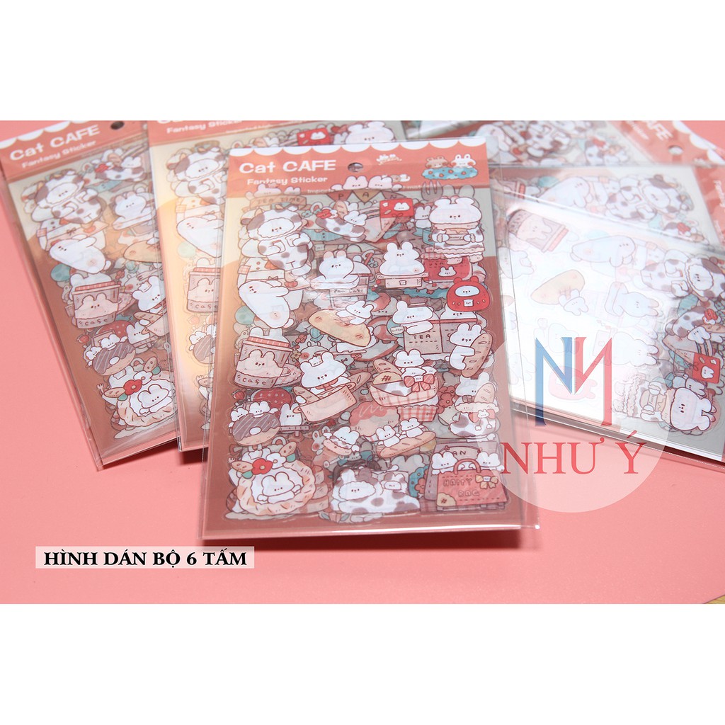 Sticker HÌNH DÁN BỘ 6 TẤM
