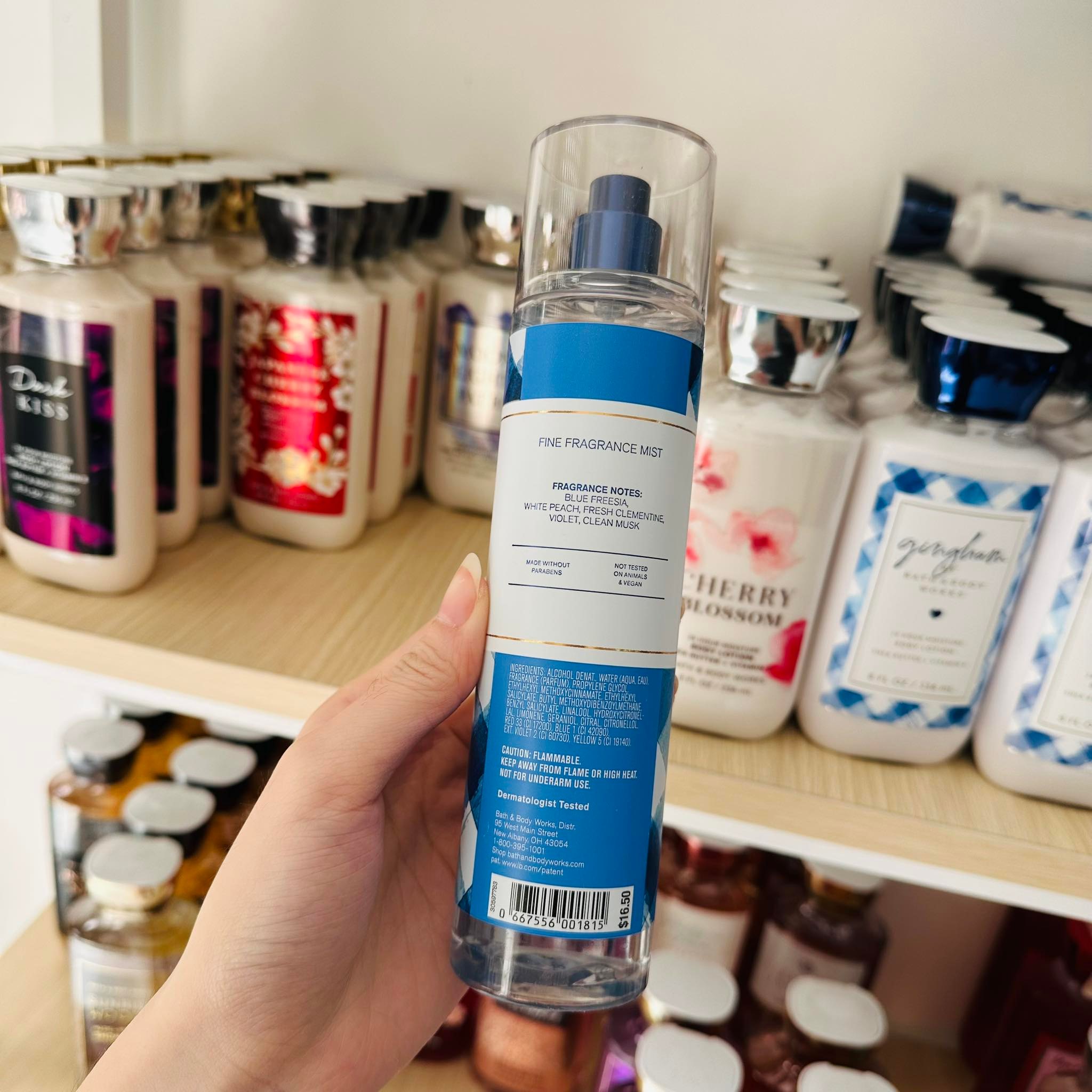 [SaigonScent] Xịt thơm toàn thân Bath & Body Works Body Mist GINGHAM 236mL