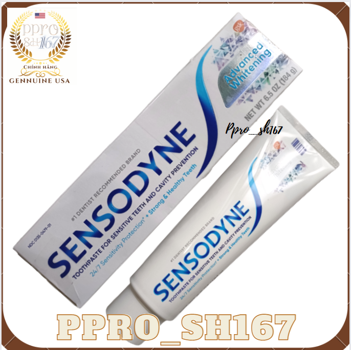 Kem đánh răng SENSODYNE dành cho răng ê buốt ,Mỹ 184g ( Mẫu mới)