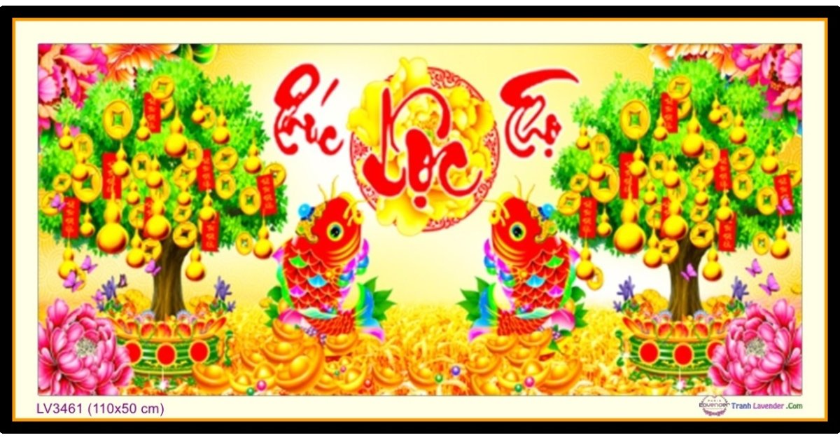 Tranh thêu chữ thập Phúc_Lộc_Thọ DLH-LV3461-Ngọc Thịnh