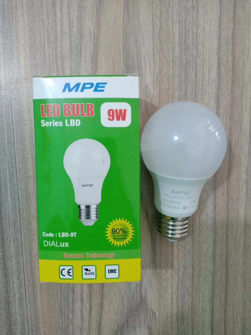 Đèn led bulb 9w MPE Bảo Hành 2 Năm