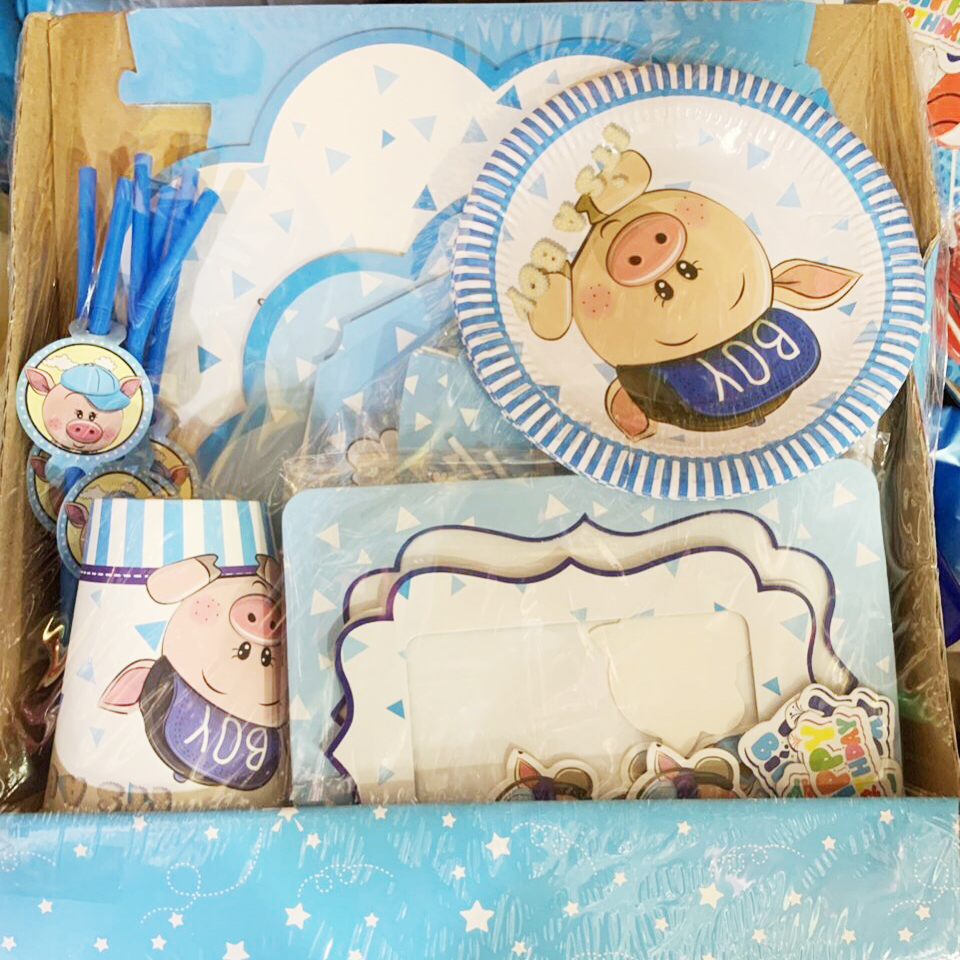 Bộ phụ kiện trang trí sinh nhật cho bé MEGA SET
