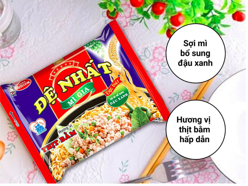( thùng 30gói )Mì Đệ Nhất thịt bằm 80gr