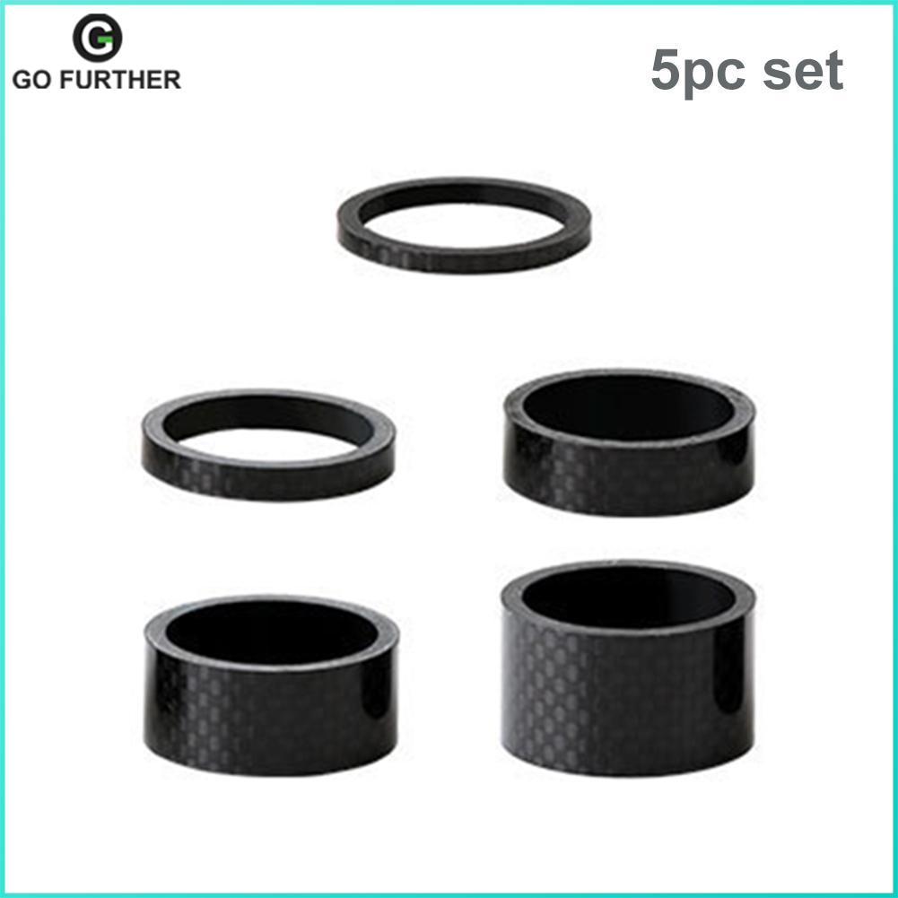 5 Cái/bộ Vòng Đệm Sợi Carbon 28.6Mm, Pô Tăng Tai Nghe Xe Đạp Leo Núi Miếng Đệm