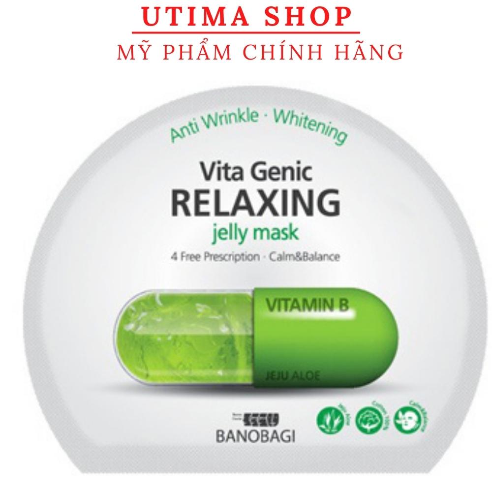 Mặt nạ đắp Banobagi Vita Genic Relaxing Jelly Mask Xanh Lá phục hồi mọi loại da Utima shop