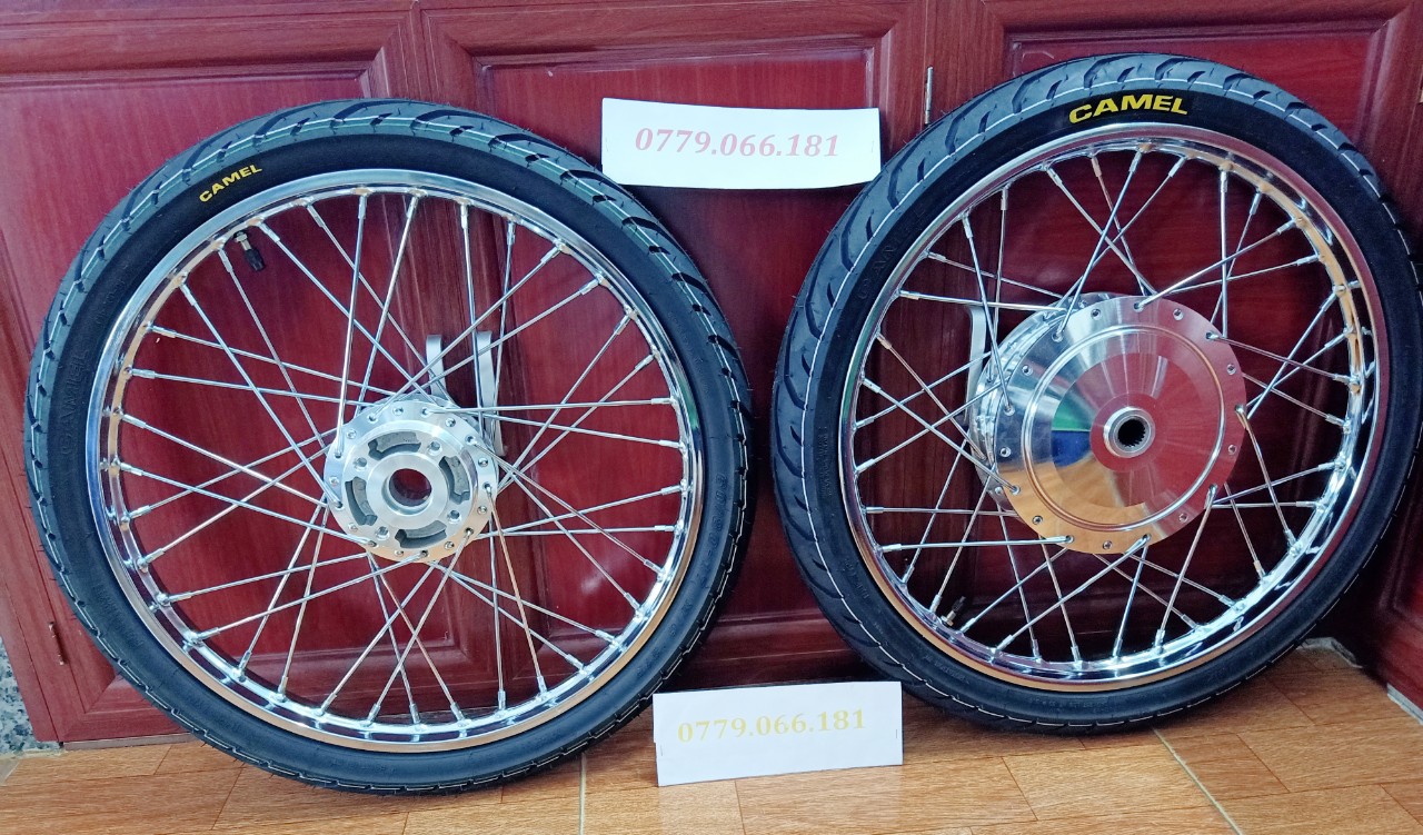 BÁNH CĂM LUVIAS VISION AIRBLADE VARIO MIO NOVO CLICK ĐÙM MẠ CROM NIỀNG SẮT UNIONVD TRƯỚC 1.2 SAU 1.4 FULL VỎ RUỘT CAMEL THÁI LAN GẮN VỪA KHÔNG CHẾ