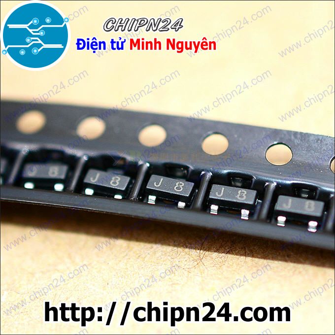 [25 con] (KX) Transistor Dán S9018 (J8) SOT-23 NPN 50mA 15V (SMD Dán) (9018)