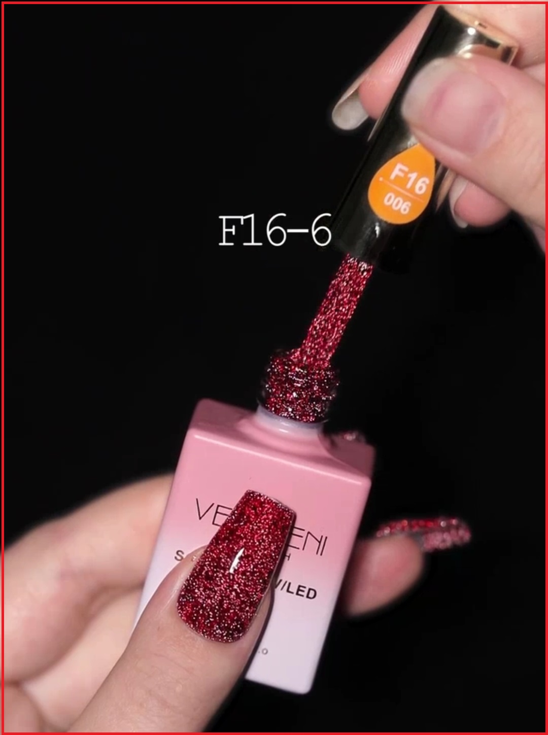 Sơn Nhũ Flash Vendeeni Đỏ Đen Siêu Sáng -sinailmi