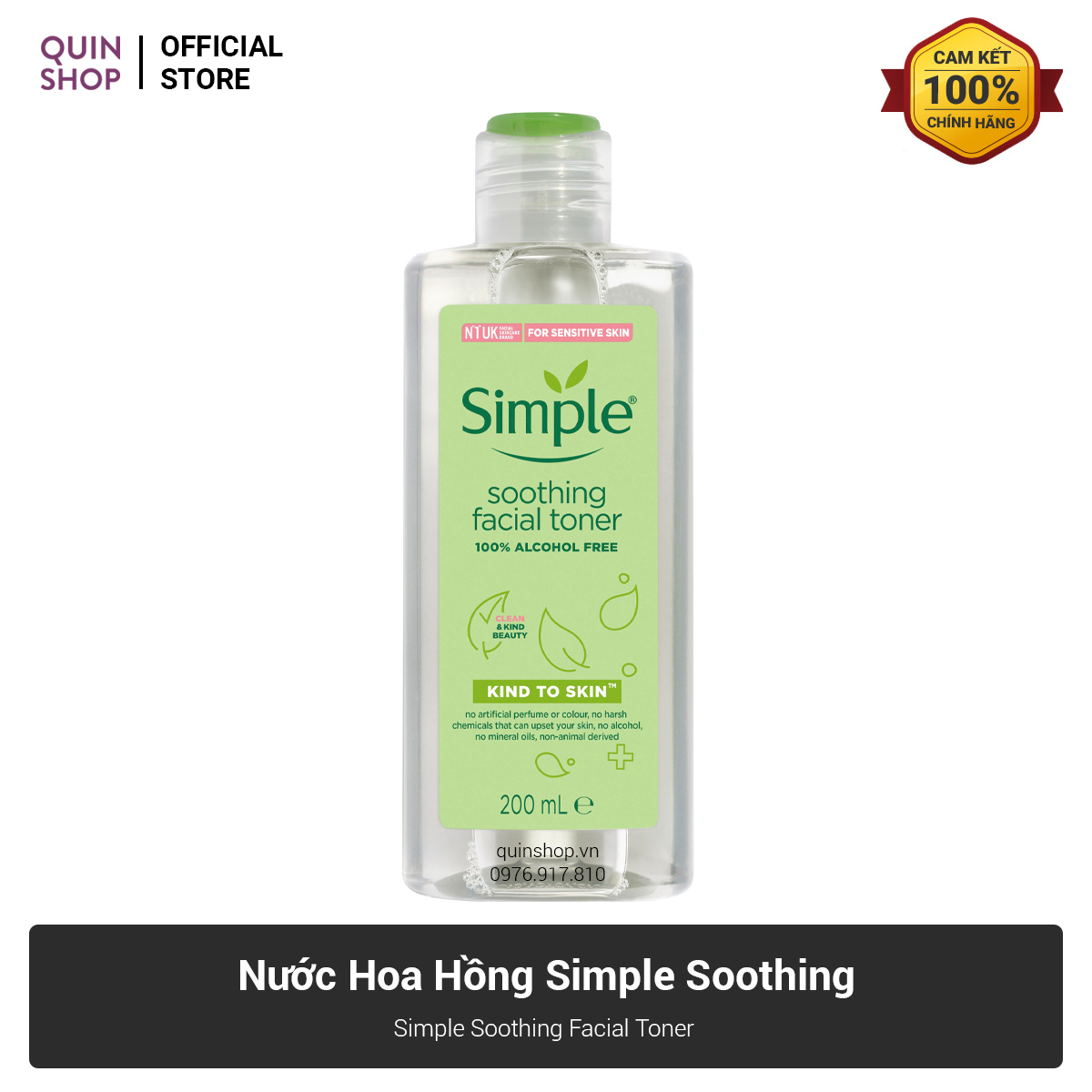 Nước Hoa Hồng Simple Soothing Facial Toner