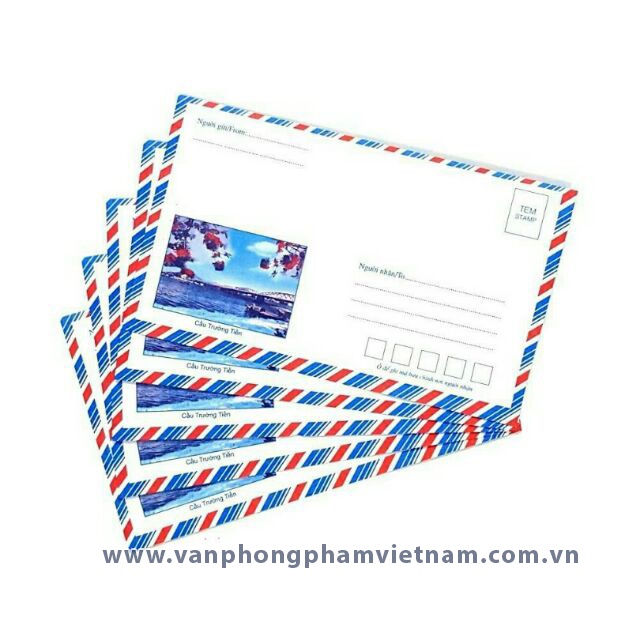 Phong bì bưu điện loại đẹp (100 cái/ tập)