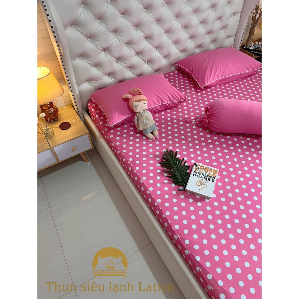 Bộ Drap Thun Siêu Lạnh Thái Lan Cao Cấp Latico