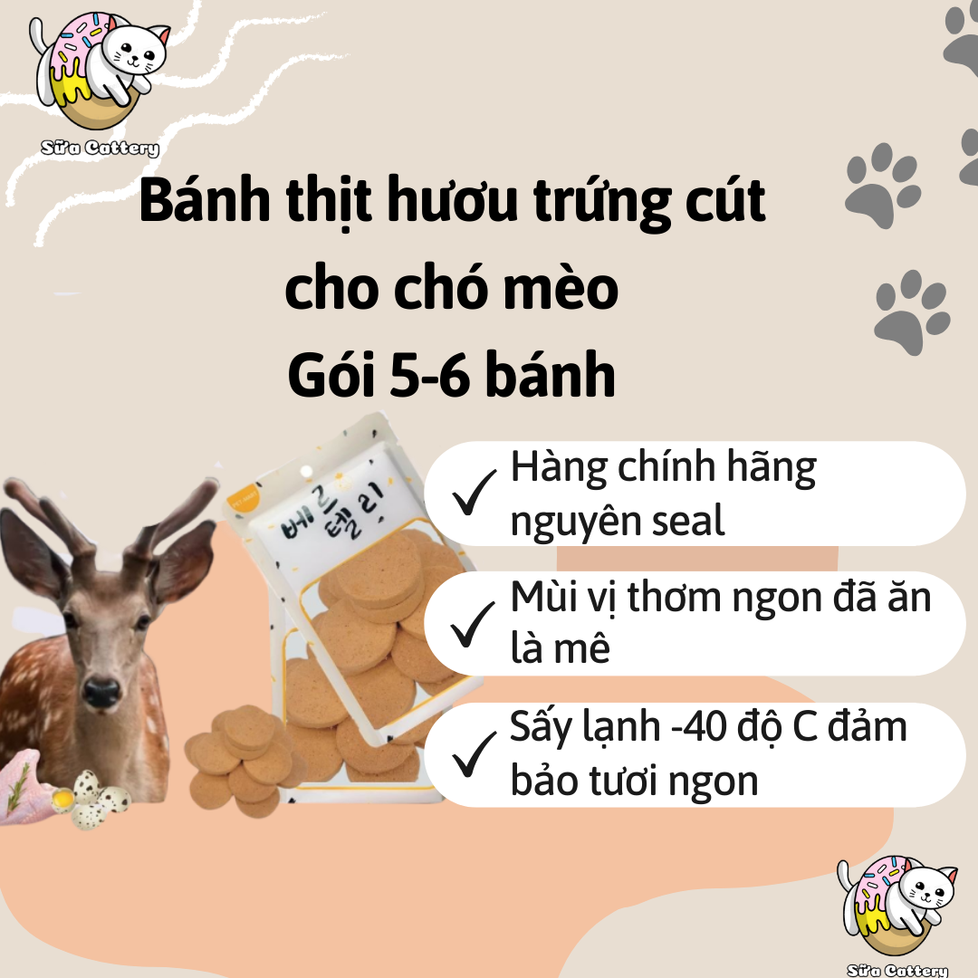 Bánh thưởng nhiều bị cho thú cưng