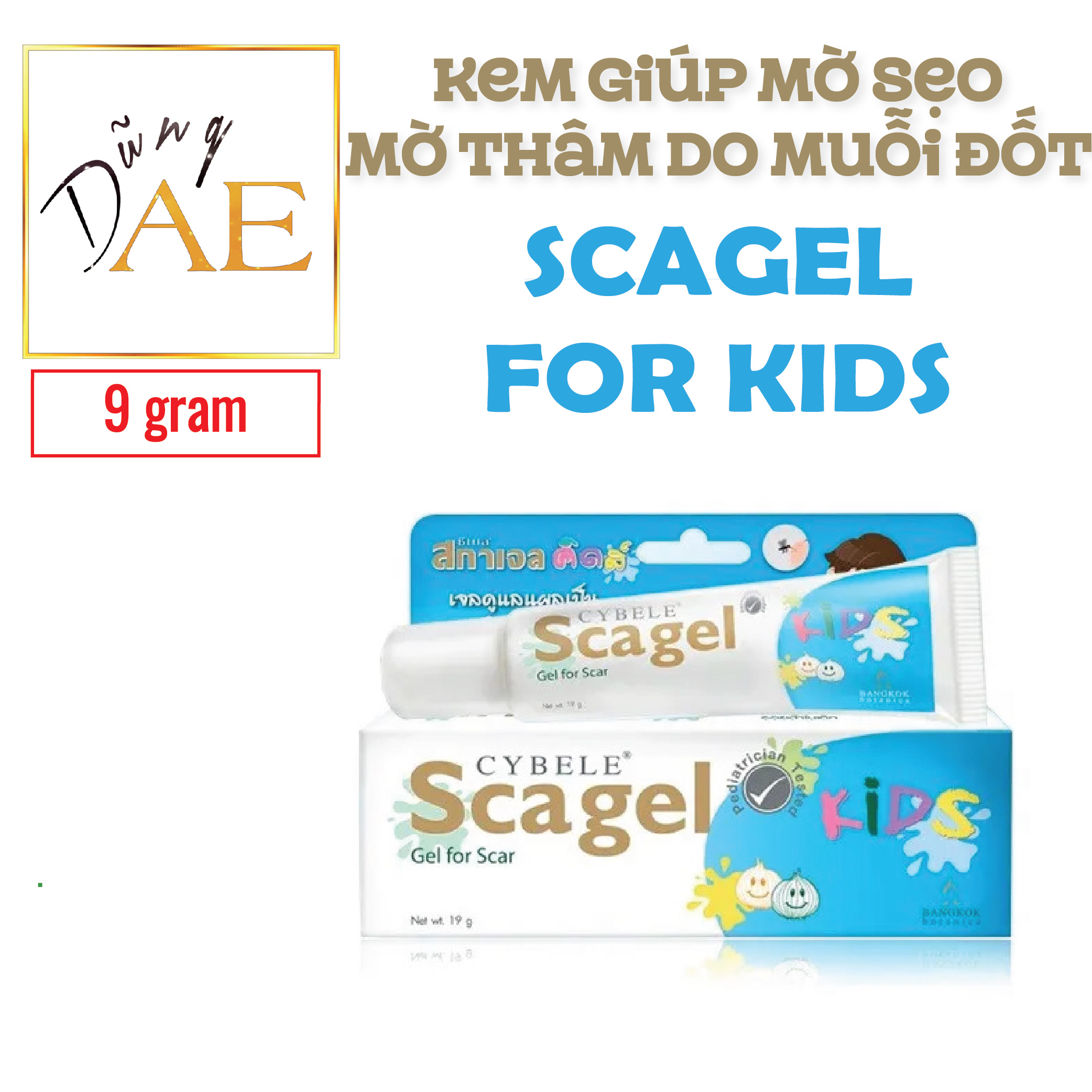 Kem làm mờ sẹo, mờ vết thâm do muỗi chích cho bé scagel for kid thái lan tuýp 9g